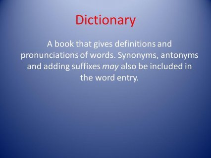 Thesaurus A book of words with