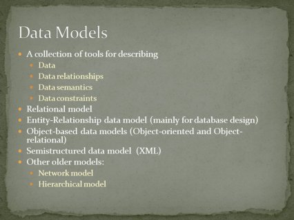 Semantics Data constraints