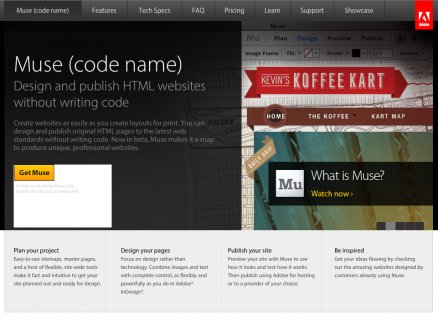 Adobe Muse Design and publish