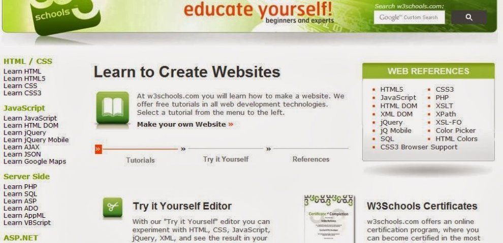 W3 Schools HTML5