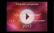 8.1 Predicate Logic: Symbols & Translation