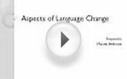 Aspects of Language Change