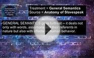 General Semantics - The Anatomy of Slavespeak
