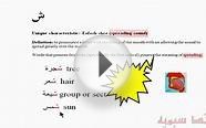 Introduction to Arabic linguistics: Lesson 31 - Meanings