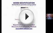 Word ID: Context Clues - semantic cueing